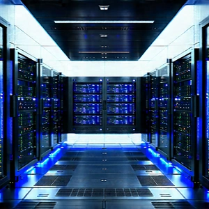 (futuristic:1.49) server room