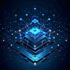 Blockchain Network Visualization With Image, There