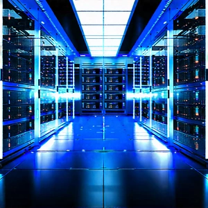 Futuristic Server Room With Image, There