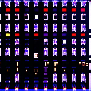 Close-up of sensor array