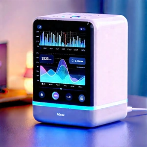 Smart home device with data visualization