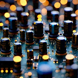 Close-up Of Sensor Array With Close-up Computer