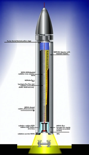 A Diagram Is Shown Of A Nerva Reactor, Which Is A Nuclear Reactor
