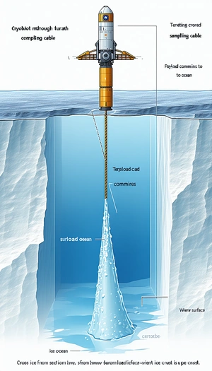 A Submarine With A Long, Thin, And Yellow-colored Tether Attached To It