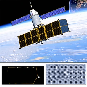 A Spacecraft With A Large Satellite Dish On Top Of It