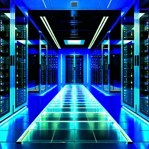 Futuristic Server Room With Image, There