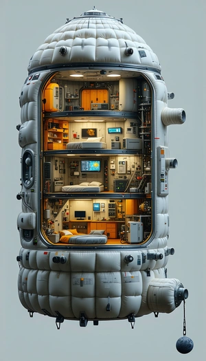 model futuristic space station