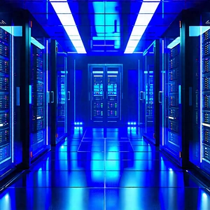 Tech Cinema 4d: Futuristic Server Room With Image, There