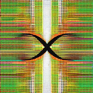 Abstract Retro Poster Style: Infinity represented through repeating patterns