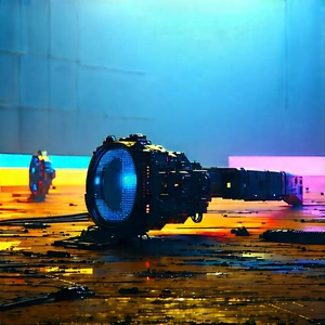 Entertainment Technology In Field Deployment With Futuristic-looking Spacecraft