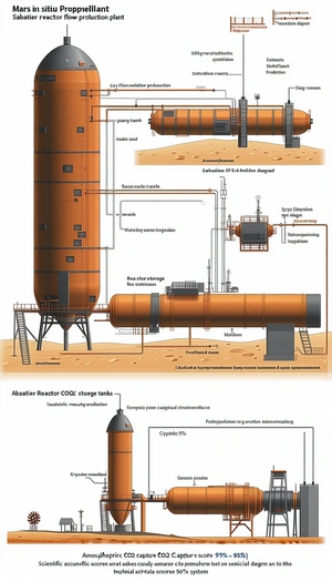detailed diagram large industrial facility