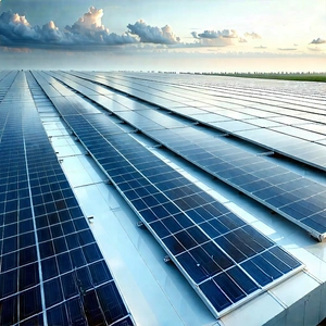 Tech Commercial Photography: Innovative Renewable Energy (design:1.37) With Large Solar