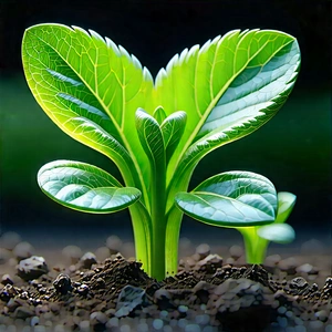 Agricultural Technology In Manufacturing Facility With Close-up Plant