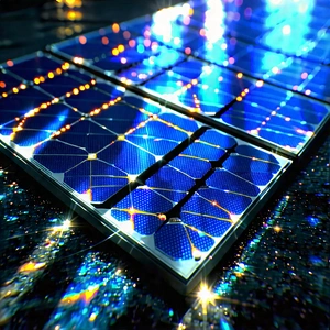 Solar Panel With Holographic Projection With Solar Panel