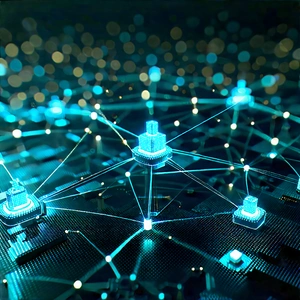 Blockchain Network Visualization With Image, There