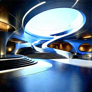 Futuristic Innovation Hub With Large, Modern