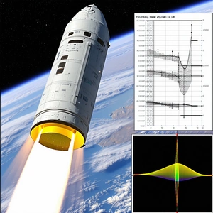 A Space Shuttle Is Shown In The Image, With A Rocket Booster Attached To The Back