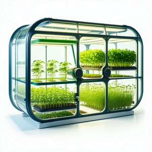A Large Greenhouse Filled With Various Plants