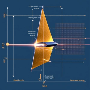 The Image Is A Blue Graphic Illustration Of A Sailboat, With A Yellow Sail And A Blue Hull