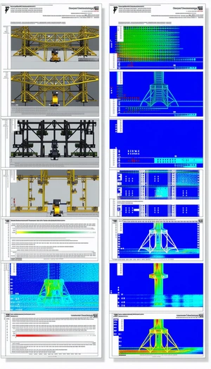The Image Is A Collage Of Various Crane Designs, Showcasing Different Styles And Sizes