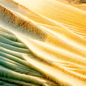 Nature Aerial Photography: Glacier In Summer With Large, Sandy