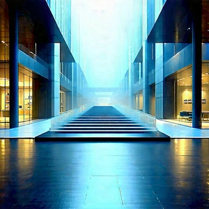 Futuristic Innovation Hub With Black White