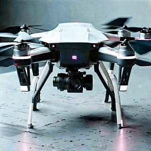 Drone With Data Visualization With Small Drone,