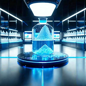 Futuristic research laboratory