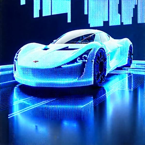 Innovative Electric Vehicle (design:1.13) With Futuristic Sleek