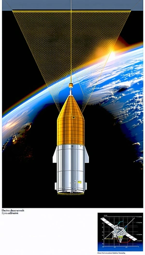 A Small Spacecraft Is Shown In The Image, Flying Through The Air