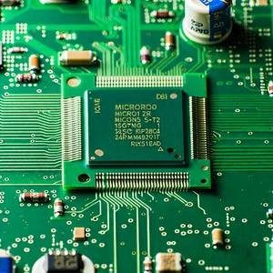 Tech Advertising Photography: Close-up of microprocessor