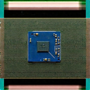 Microchip With Laser Scanning With Close-up Computer