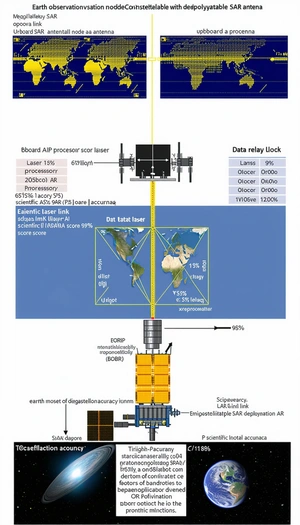 The Image Is A Diagram Showing The Process Of Data Relaying From A Satellite To The Ground