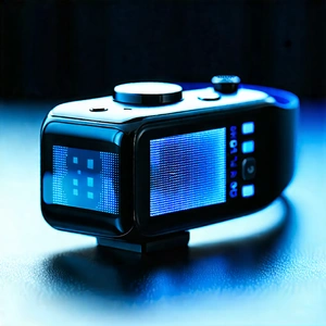 Tech Editorial Photography: Innovative Wearable (device:1.26) Design With Small Electronic