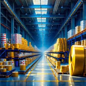 Entertainment Technology In Manufacturing Facility With Large Warehouse