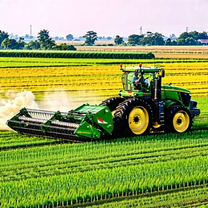 Tech Technical Illustration: Agricultural technology in field deployment