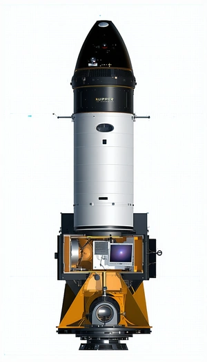 A Large, White, And Black Camera Is Shown In A 3d Model