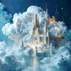 Cloud Computing Visualization With Image, There