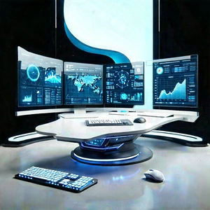 (futuristic:1.24) (digital:1.18) workspace
