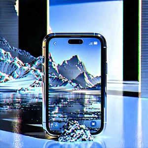 Smartphone With Digital Artwork With Cell Phone
