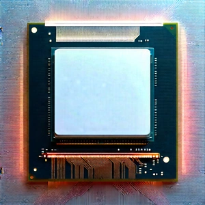 Close-up Of Microprocessor With Close-up Computer