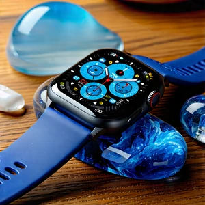 Smart Watch With (digital:1.39) Artwork With Blue Apple