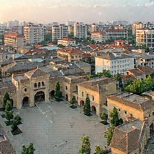 Urban Macro Photography: Aerial view of cultural district