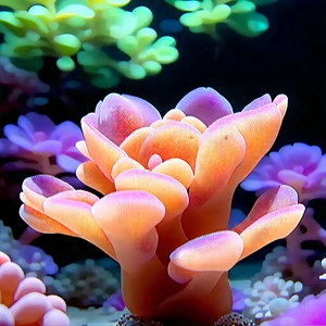 Nature Commercial Photography: Coral Reef In Spring Bloom With Vibrant Aquarium