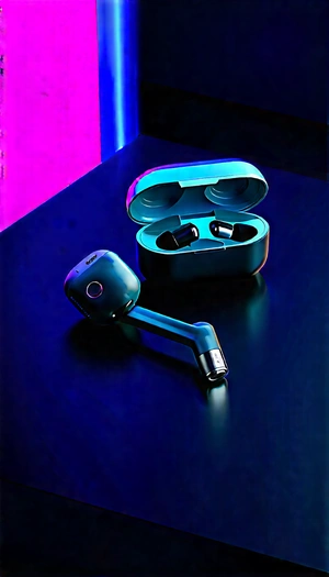 Wireless Earbuds With Data Visualization With Pair Earbuds