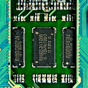 Close-up of memory module