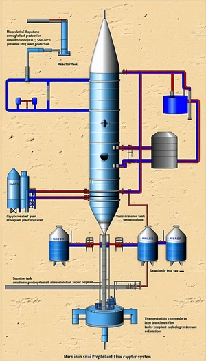 A Large Industrial Plant With A Tall Tower And A Series Of Pipes And Valves