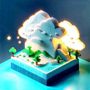 Cloud Computing Visualization With Large, Colorful