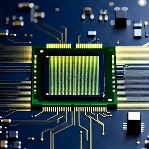 Close-up of microprocessor