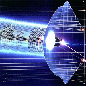 spacecraft shown close-up view